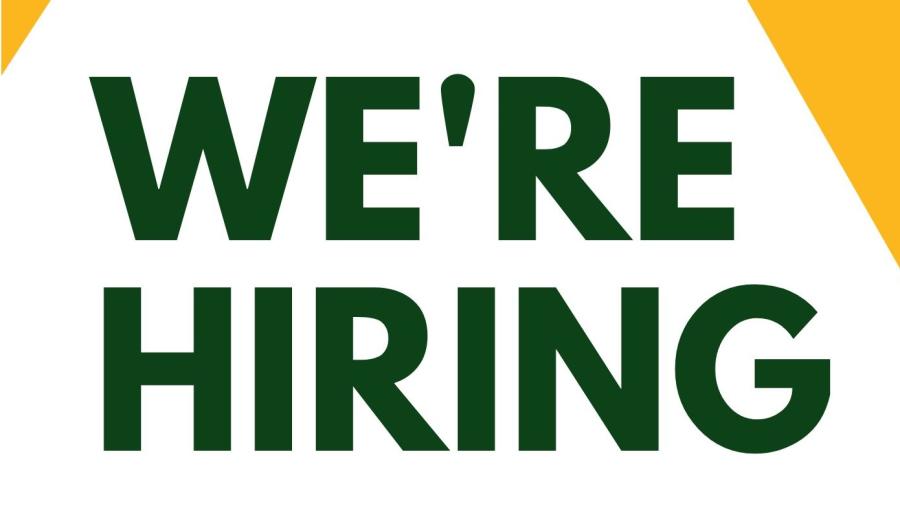 Graphic of We're Hiring