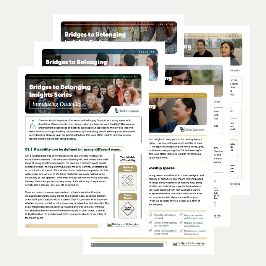 Image of all six issues in the insights series