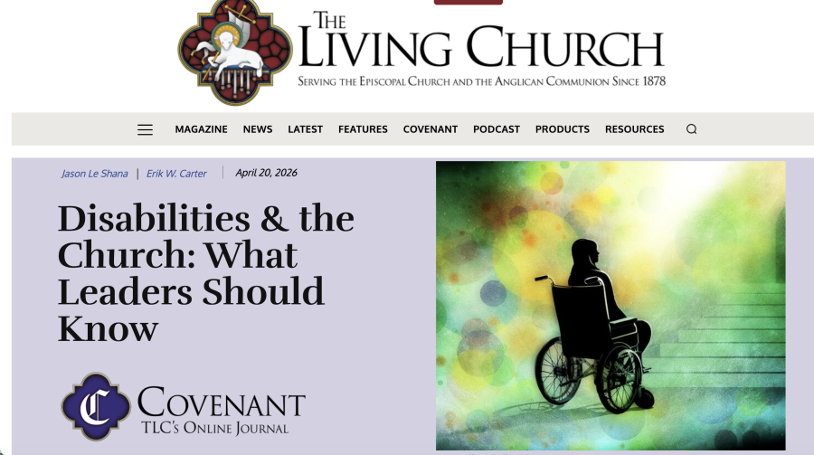 Screen shot of Covenant The Living Church article 